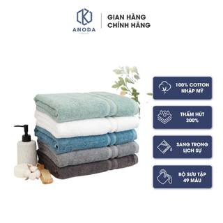 2 Cái Khăn tắm to 70x140cm trọng lượng 500g 100% cotton cao cấp - Khăn Anoda