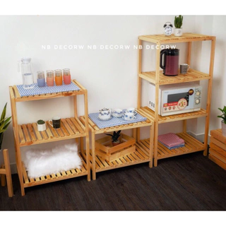 Kệ gỗ lò vi sóng, lò nướng 2 tầng / 3 tầng / 4 tầng . kệ đa năng