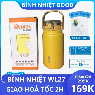 Bình giữ nhiệt BAOL WX-27 inox 304 nắp cực tiện dụng dung tích 1050, 1300, 1500ml