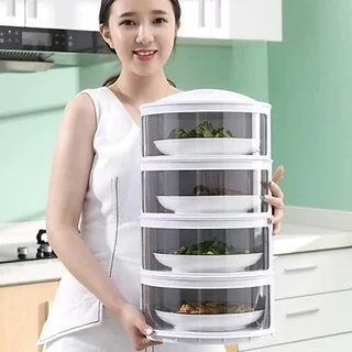 PVN18544 Lồng bàn đậy thức ăn giữ nhiệt chống bụi 5 tầng T2