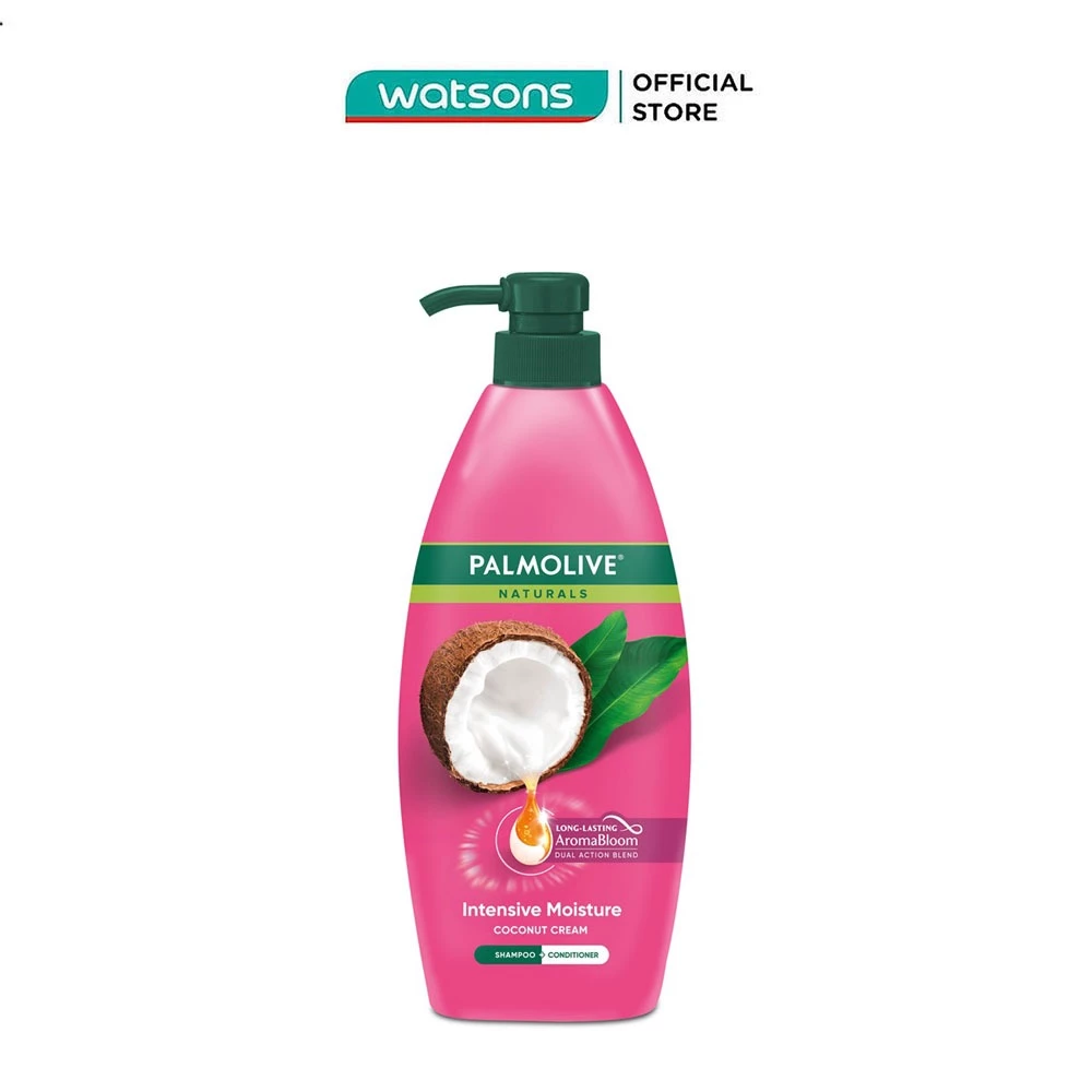 Dầu Gội Xả Palmolive Dừa Dưỡng Ẩm Sâu 600ml - Tóc Mượt Óng, Giảm Rụng