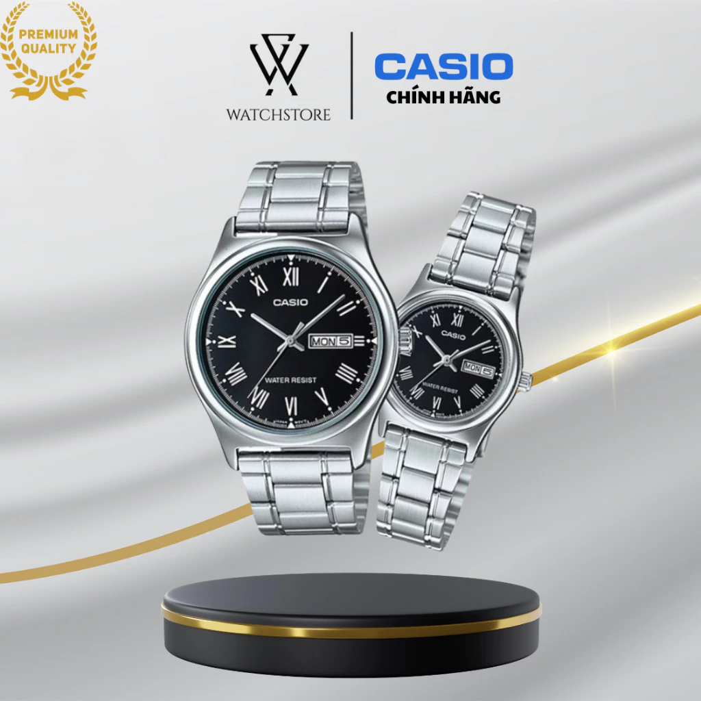 Đồng Hồ Đôi Casio Dây Kim Loại Chính Hãng - Món Quà Tình Yêu Sang Trọng