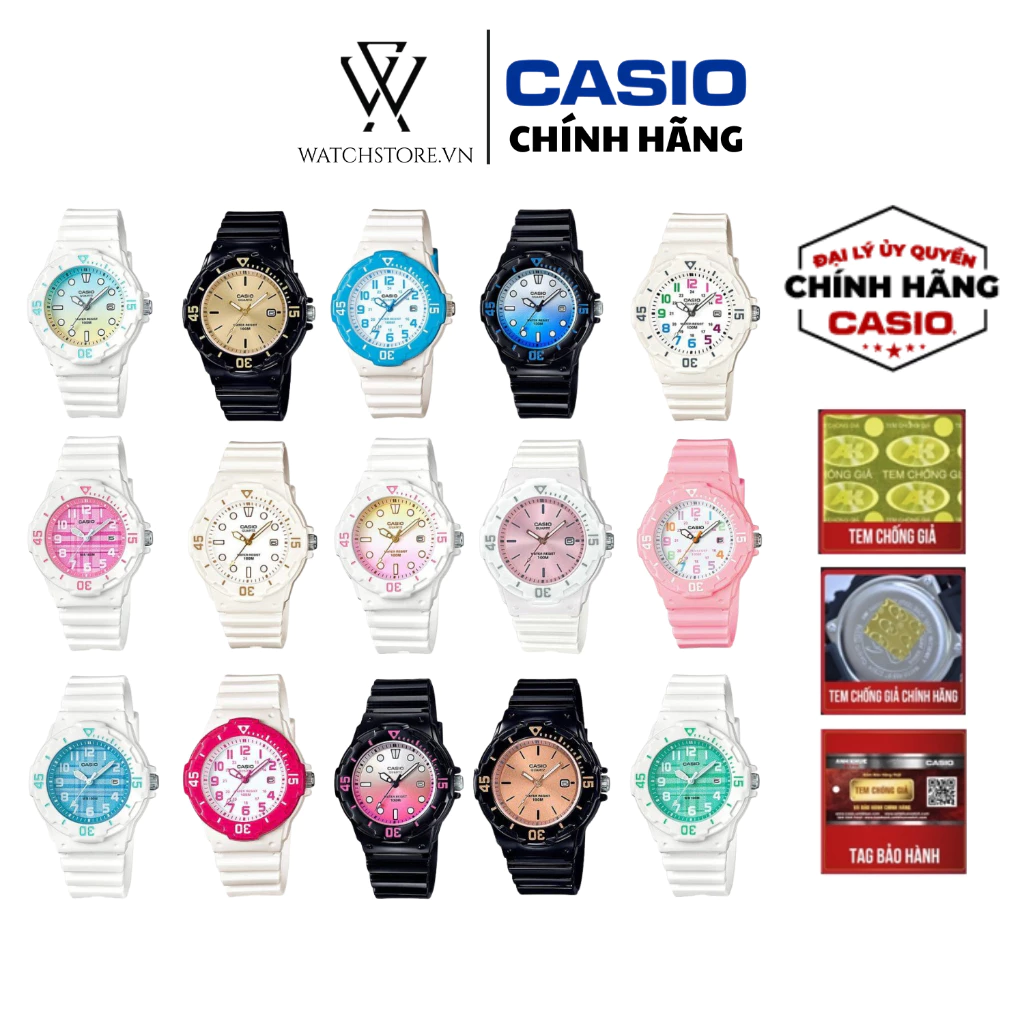 Đồng Hồ Trẻ Em Casio LRW-200H Chống Nước 10ATM, Dây Nhựa Năng Động