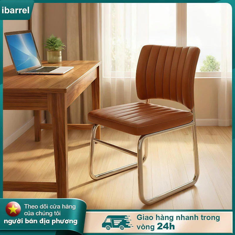 Ghế Chân Quỳ Văn Phòng Da PU Chống Thấm, Tựa Lưng Êm Ái, Chịu Lực 150kg