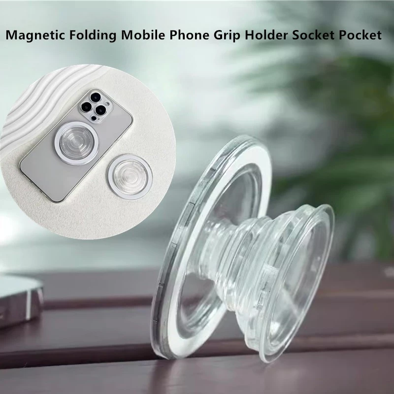 Giá đỡ điện thoại từ tính MagSafe 360° - Tay cầm chống rơi, đa năng cho iPhone Samsung