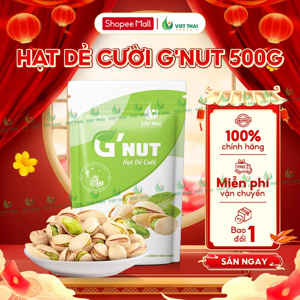 Hạt Dẻ Cười Mỹ G'Nut Không Tẩy Trắng 500g - Hạt Healthy, Làm Sữa, Bánh
