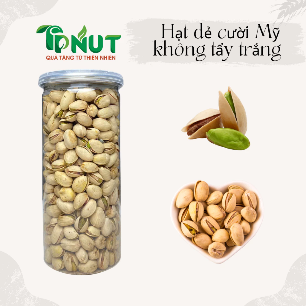 Hạt Dẻ Cười Mỹ Không Tẩy Trắng 500g/250g - Hạt Tự Nhiên, Giòn Béo