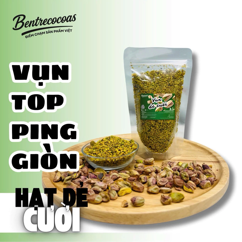 Hạt Dẻ Cười Rang Giòn Màu Xanh Ngọc - Topping Cao Cấp Cho Trà Sữa, Cafe, Yogurt
