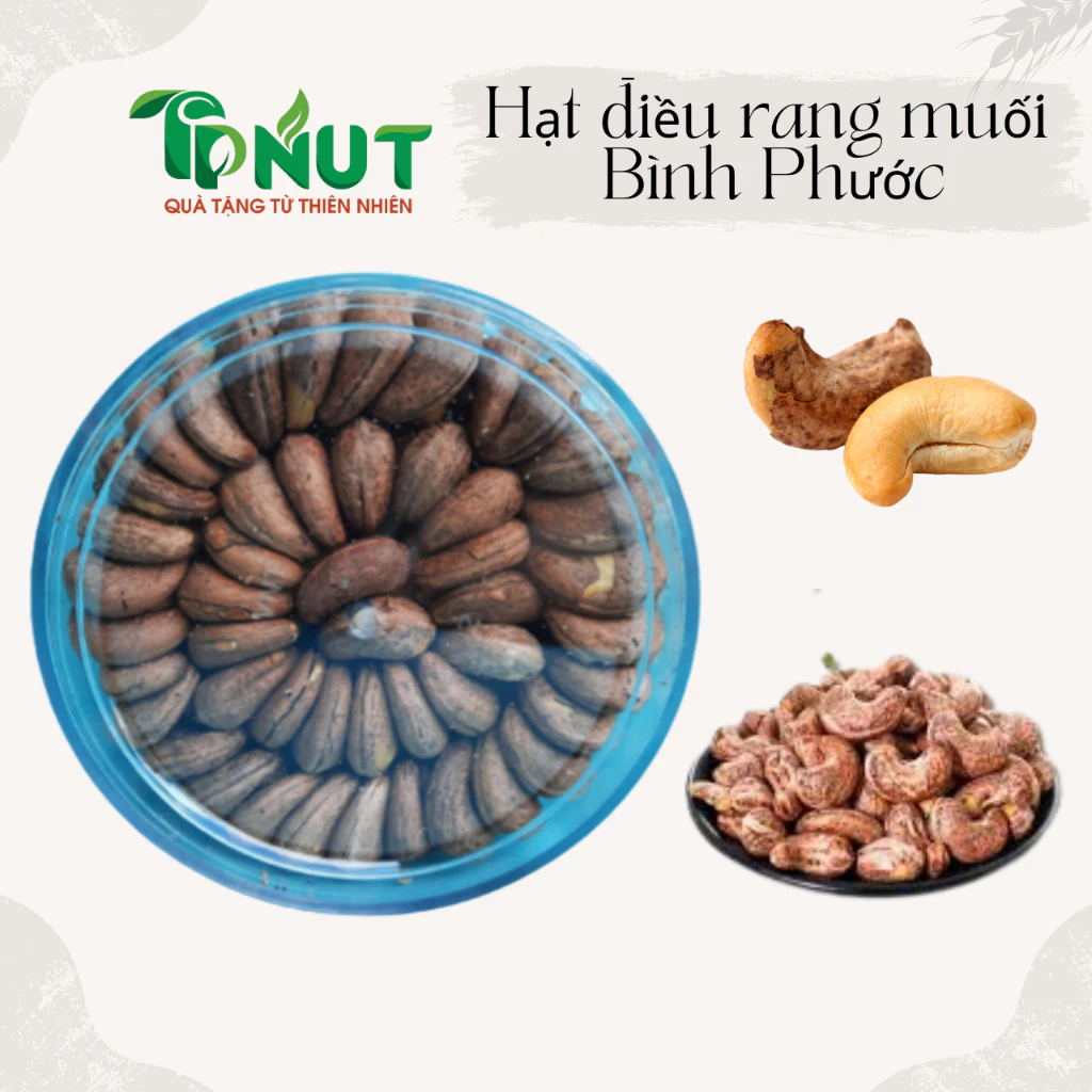 Hạt Điều Rang Muối Bình Phước Nguyên Lụa Size A Cồ - Hàng Việt Nam Loại 1