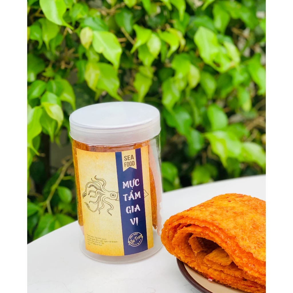 Mực Cán Tẩm Gia Vị Phương Anh Nha Trang 250gr - Ăn liền, Cay Ngọt Hấp Dẫn