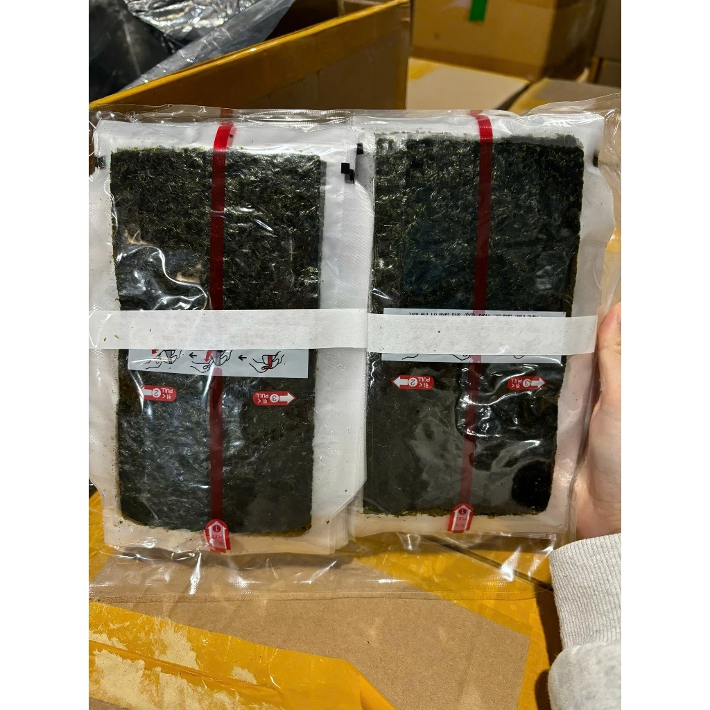 Rong Biển Tam Giác Onigiri Loại A 100 Lá - Có Film Riêng Từng Lá, Làm Cơm Nắm Thơm Ngon