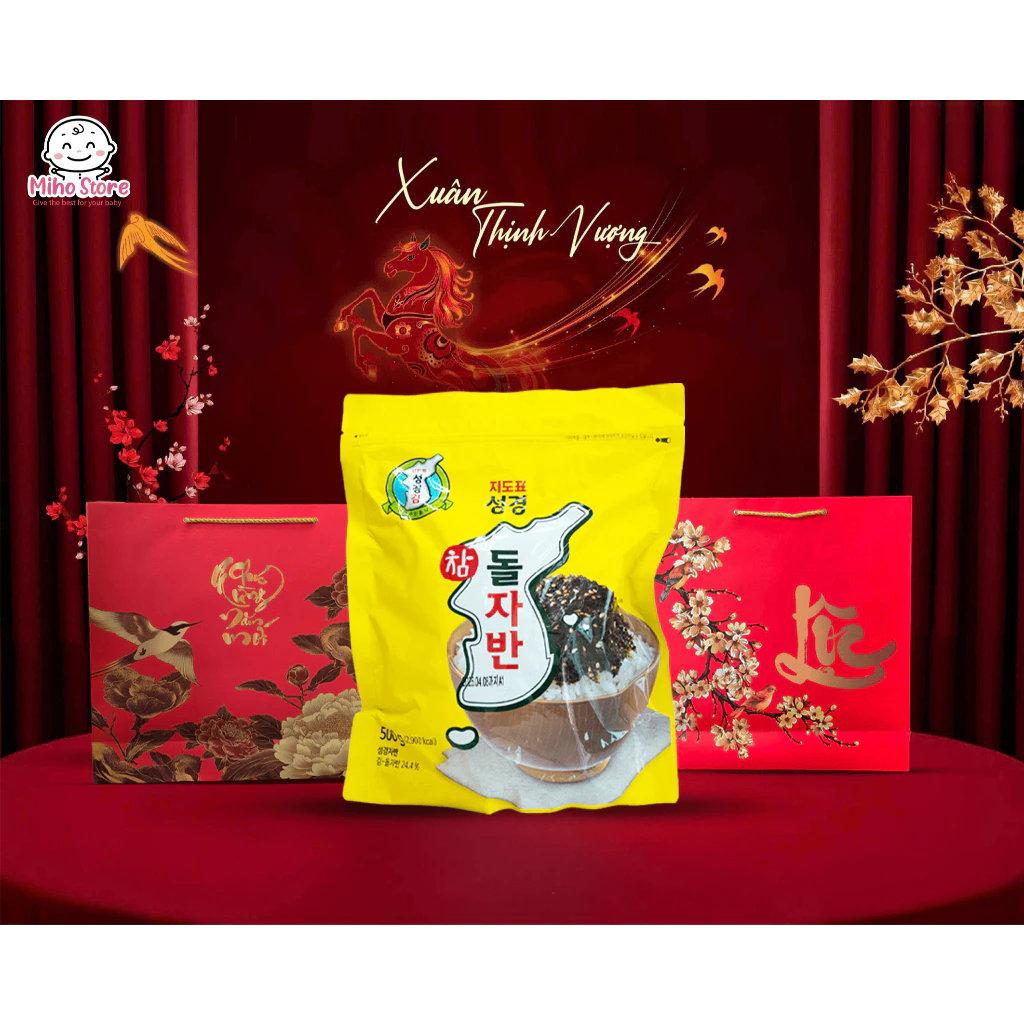 Rong Biển Vụn Sung Gyung Hàn Quốc 500gr - Rắc Cơm, Ăn Liền, Giàu Canxi Cho Bé