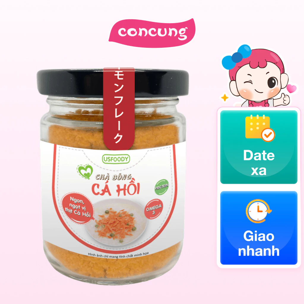 Chà Bông Cá Hồi 20g - Bổ Sung Omega-3, Protein Cho Bé Ăn Ngon