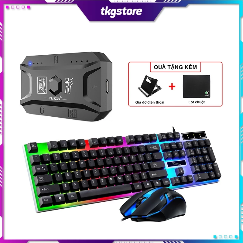 Bộ Chuyển Đổi Meiying M1 Pro + Bàn Phím Chuột G21B - Chơi Game Mobile Như PC