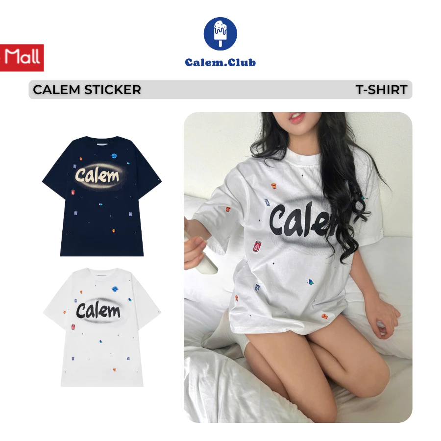 Áo Thun Unisex CALEM Cotton 230gsm - Form Rộng Oversized, Mặc Cực Chill