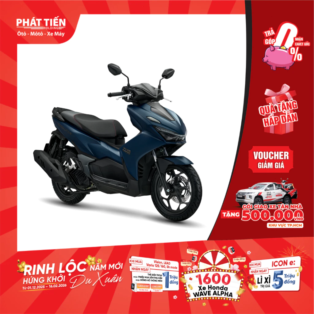 Honda Air Blade 125 Đặc Biệt CBS 2026 - Xe Tay Ga Thể Thao, Màu Độc Quyền