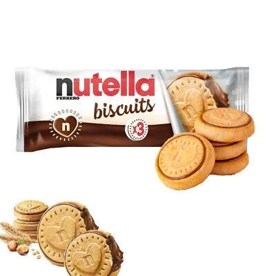 Bánh Quy Nutella Nhân Sôcôla Ferrero Hình Tim, 3 Cái/Gói, Xuất Xứ Đức
