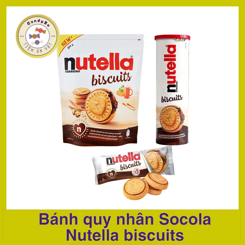 Bánh Quy Nutella Nhân Socola Vỏ Cam 304g - Mới Ra, Hết Sạch Nhanh!