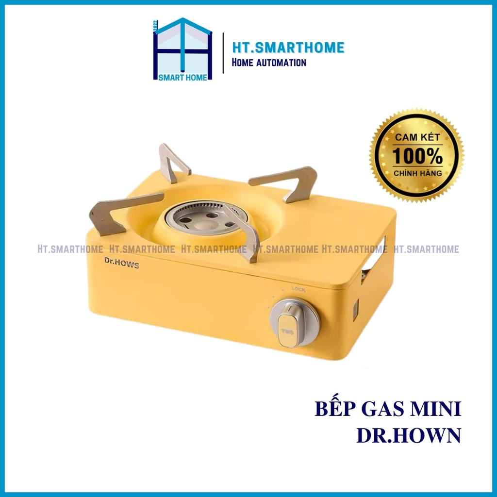 Bếp Gas Mini Dr.Hows - Nhỏ Gọn, Tiết Kiệm Gas, Tặng Hộp Lưu Trữ