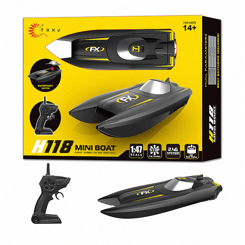 Ca Nô Điều Khiển Từ Xa H118 Chống Nước - Tốc Độ Cao, Pin Sạc, Đồ Chơi Bé Trai Bé Gái