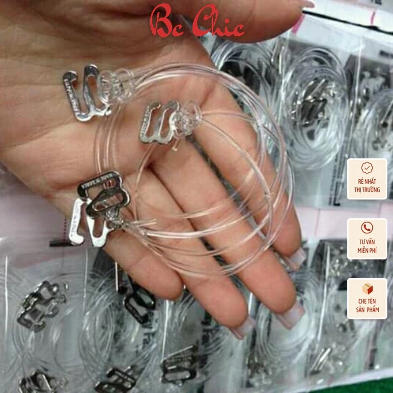 Dây Áo Lót Trong Suốt BC_CHIC - Siêu Dai, Tự Điều Chỉnh Độ Dài