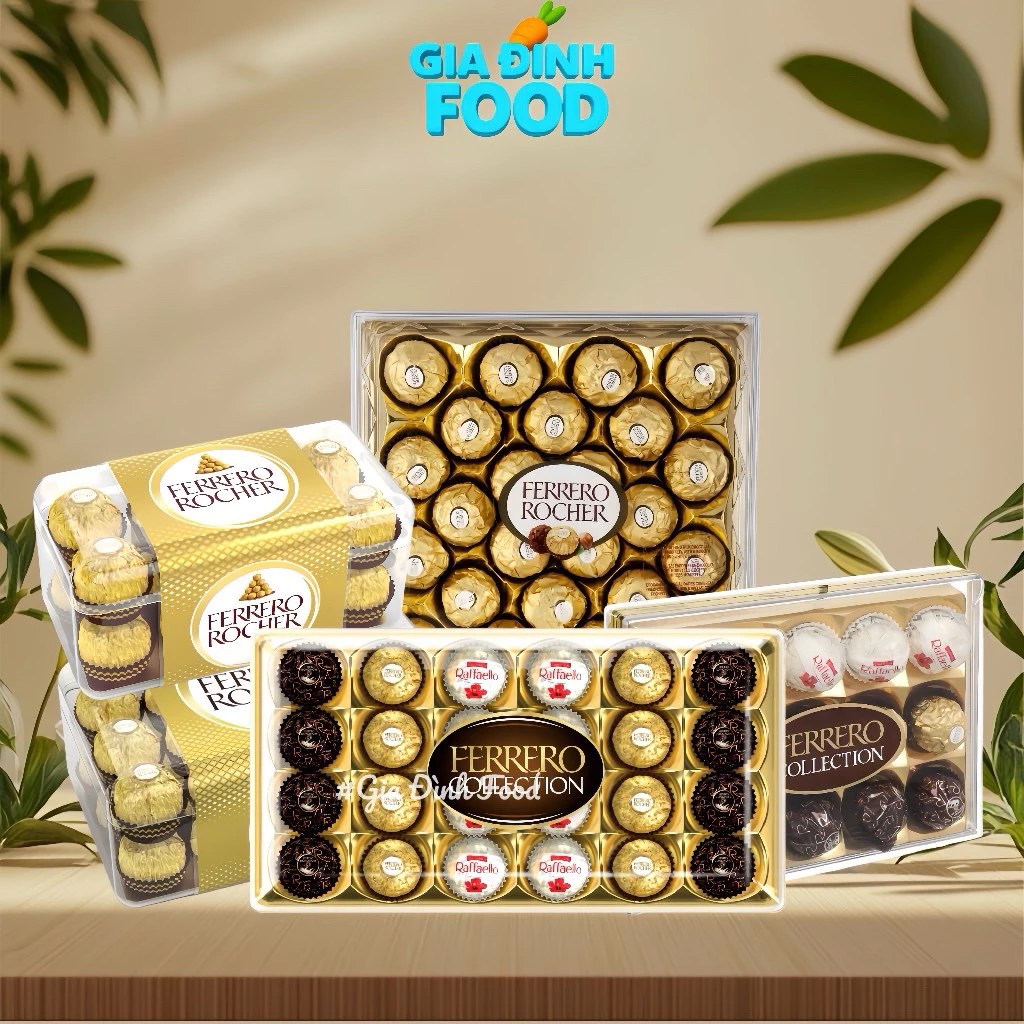 Ferrero Rocher 200g 300g - Socola Hạt Phỉ Sang Trọng, Quà Tặng Cao Cấp