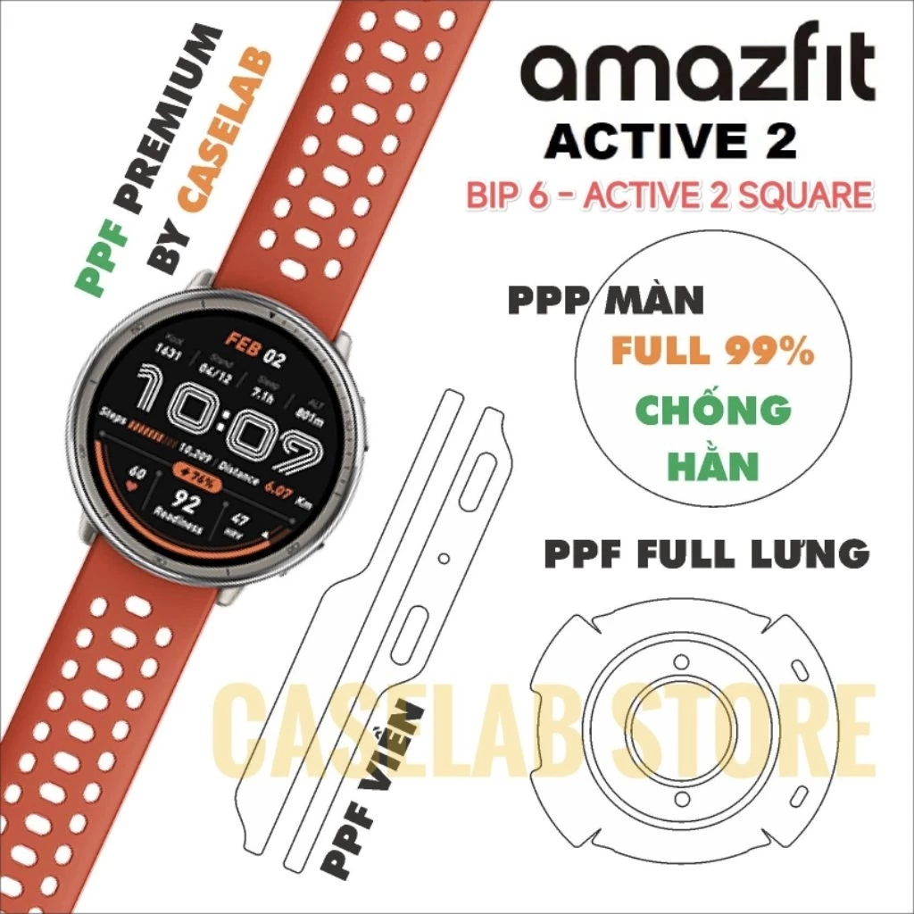 Film PPF Dán Full Màn Hình Và Viền Bảo Vệ Đồng Hồ Amazfit, Colmi - Chống Xước, Va Đập