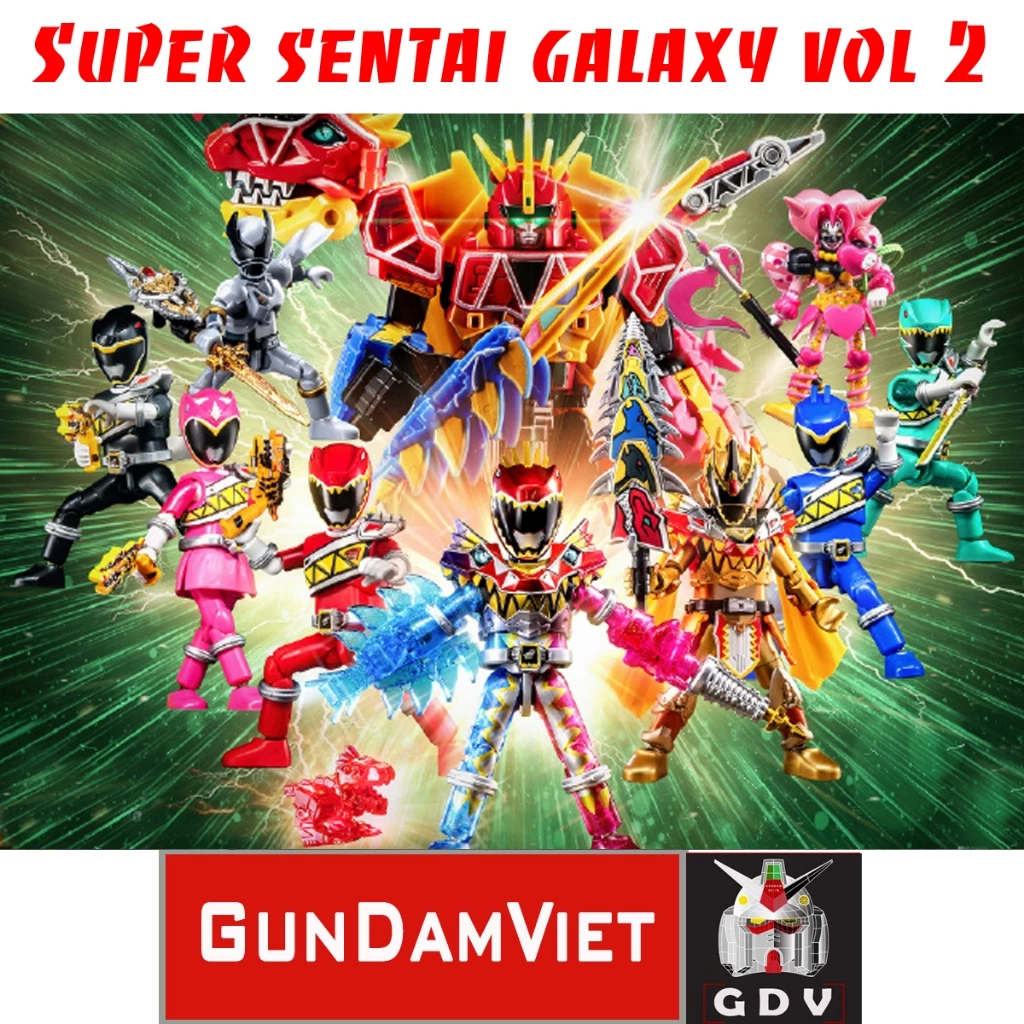 Hộp Bí Ẩn Lắp Ráp Super Sentai Galaxy Vol.2 Kyoryuger - Bộ Sưu Tập Mới