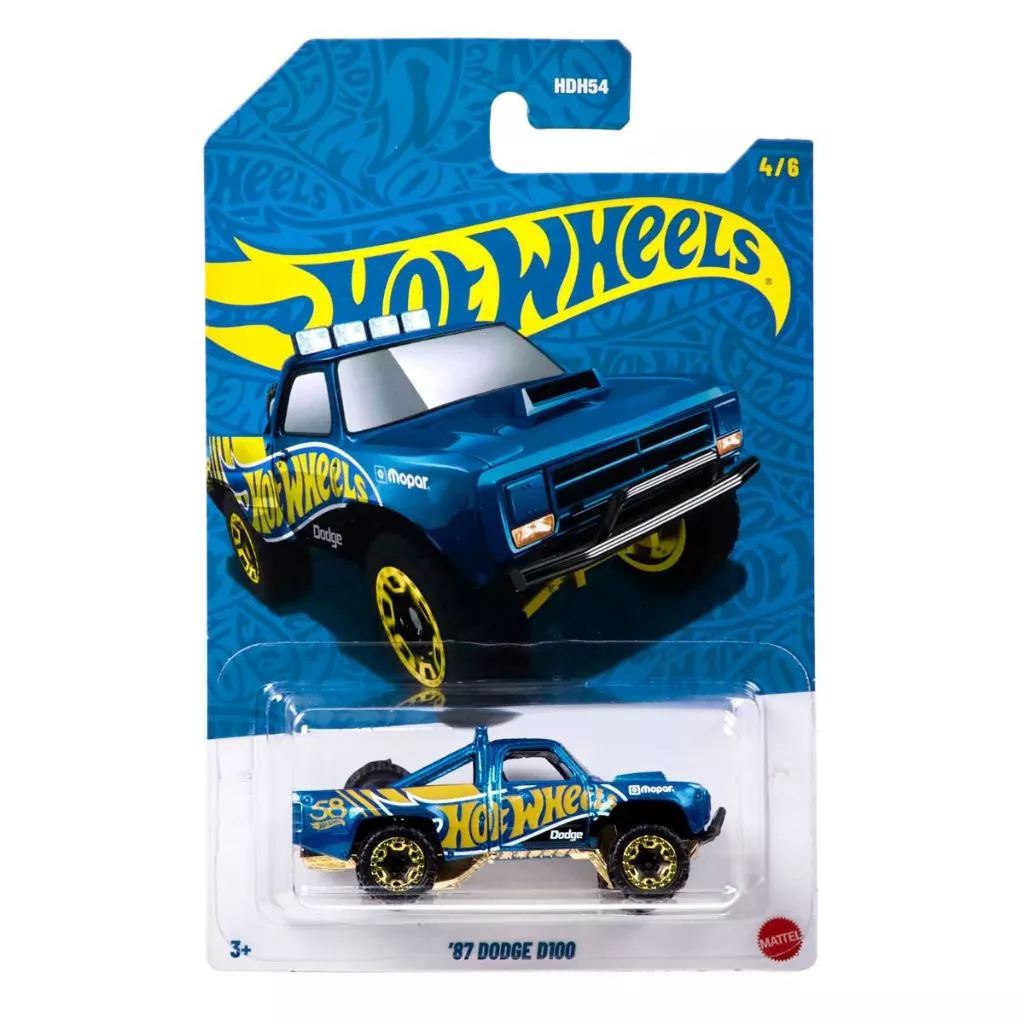 Hot Wheels 87 Dodge D100 Phiên Bản Ngọc Trai - Xe Đúc Kim Loại Tỉ Lệ 1:64