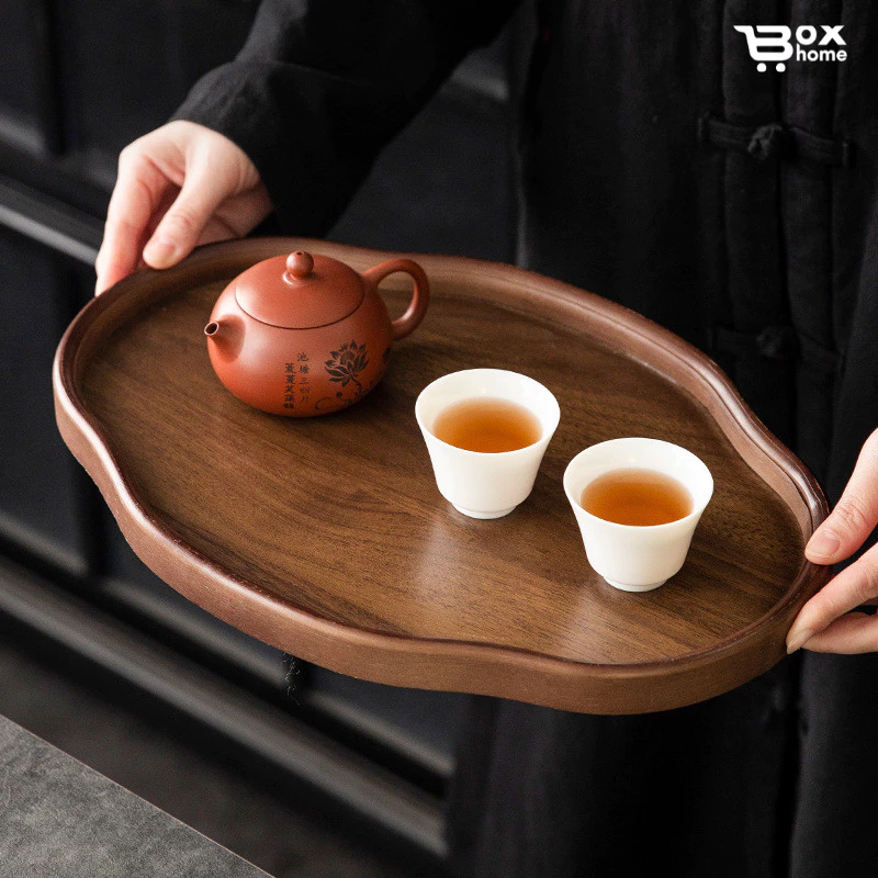 Khay Trà Gỗ Tre Tự Nhiên Cao Cấp - Sang Trọng, Chống Thấm, 2 Kích Thước
