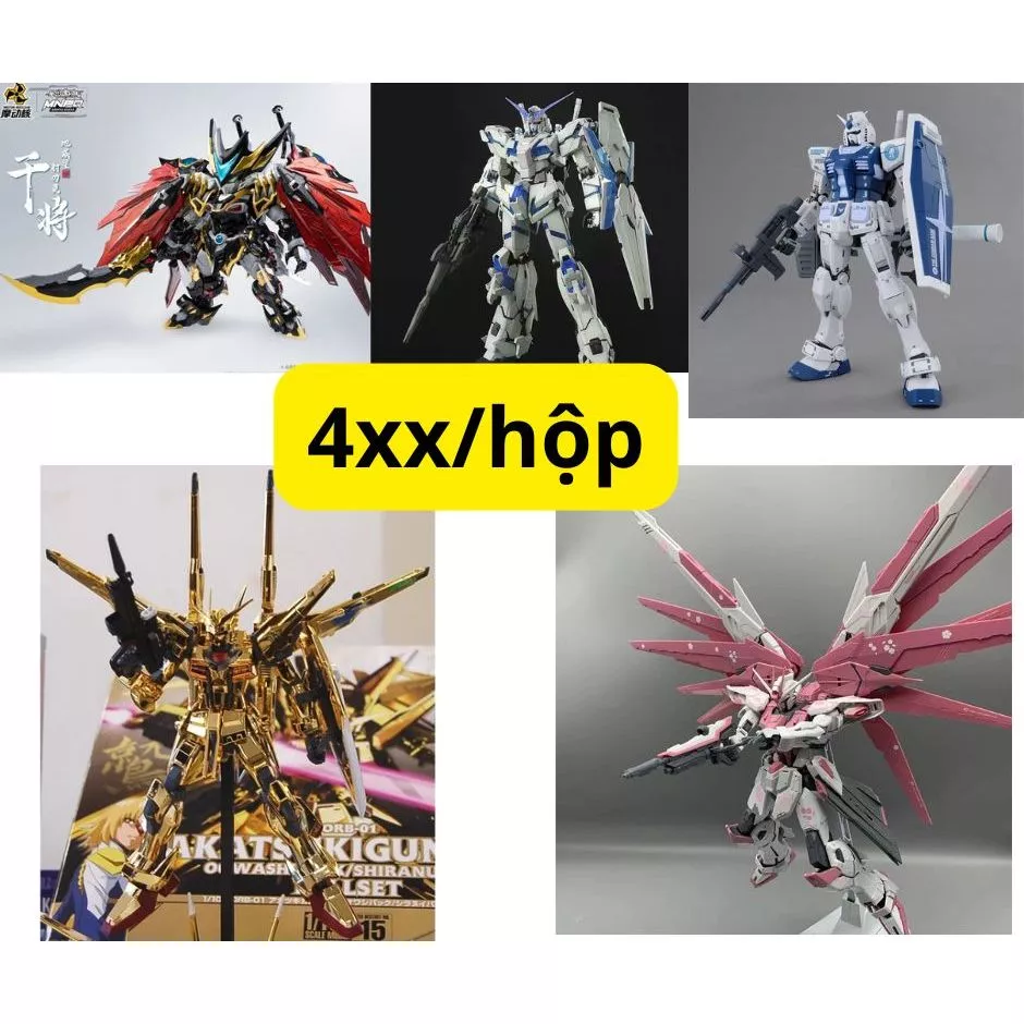 Mô Hình Gundam 1/100 Giá Rẻ - Nhận Ngẫu Nhiên Mẫu Độc - Hộp Ngoài Hư Hại