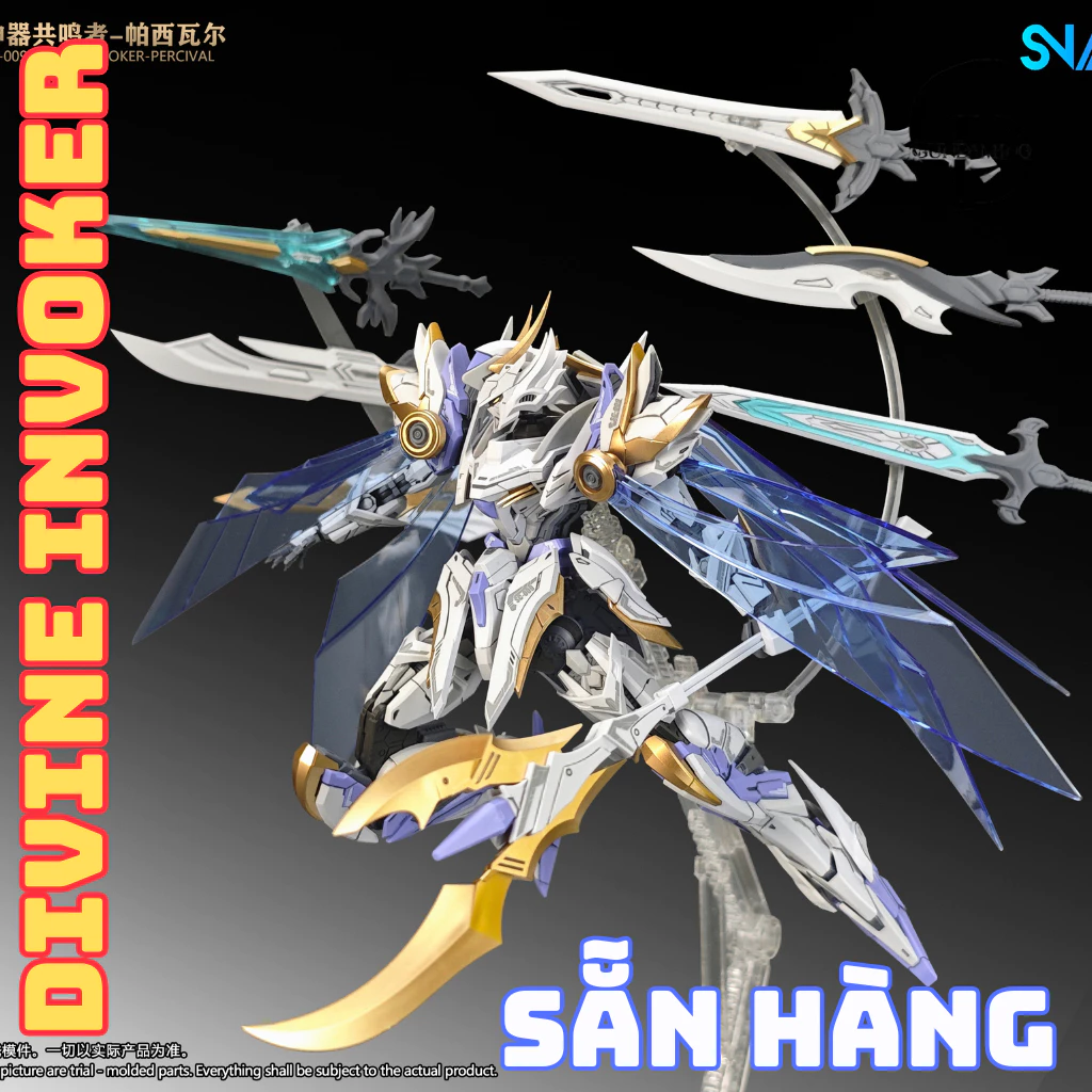 Mô Hình Lắp Ráp SNAA RG 1/144 Divine Invoker Percival Bản Cao Cấp - 7 Thanh Kiếm