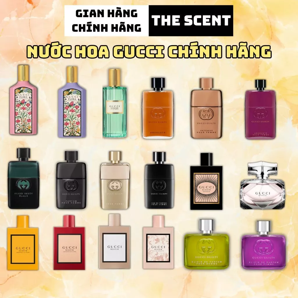 Nước Hoa Gucci Chính Hãng Unisex - Thơm Lâu, Sang Trọng Cho Học Sinh & Người Đi Làm