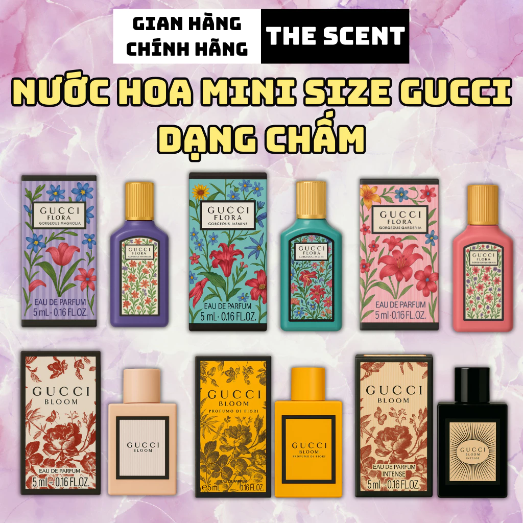 Nước Hoa Mini Gucci Chính Hãng 5ml - Thơm Lâu, Sang Trọng, Unisex