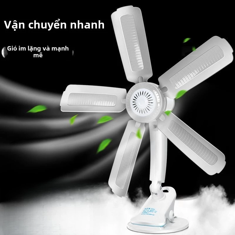 Quạt Kẹp Đầu Giường Siêu Yên Tĩnh - Quạt Nhỏ Cho Sinh Viên Ký Túc Xá