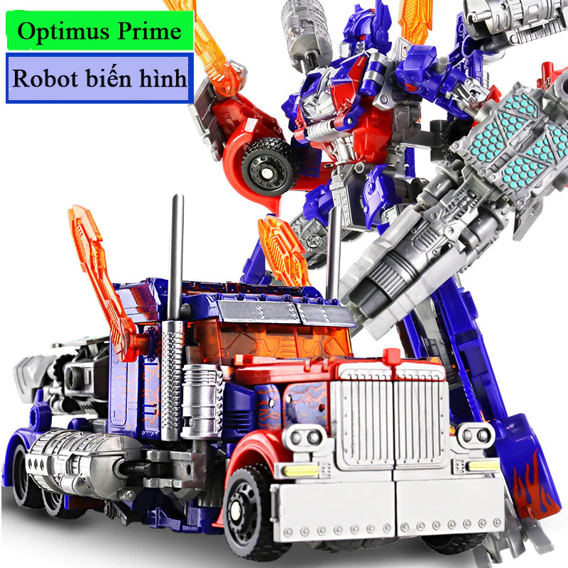 Robot Biến Hình Optimus Prime, Bumblebee, Khủng Long - Khớp Xoay 360 Độ Mượt