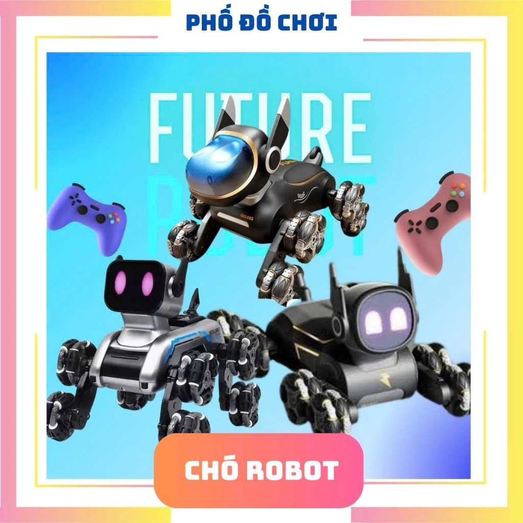 Robot Chó 8 Bánh Biến Hình - Đồ Chơi Điều Khiển Thông Minh, Quà Tặng Hot 2024