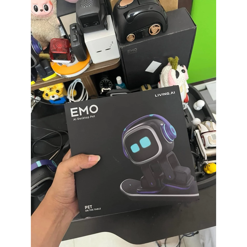 Robot EMO AI Thông Minh - Bạn Đồng Hành Biết Trò Chuyện, Biểu Cảm Sống Động