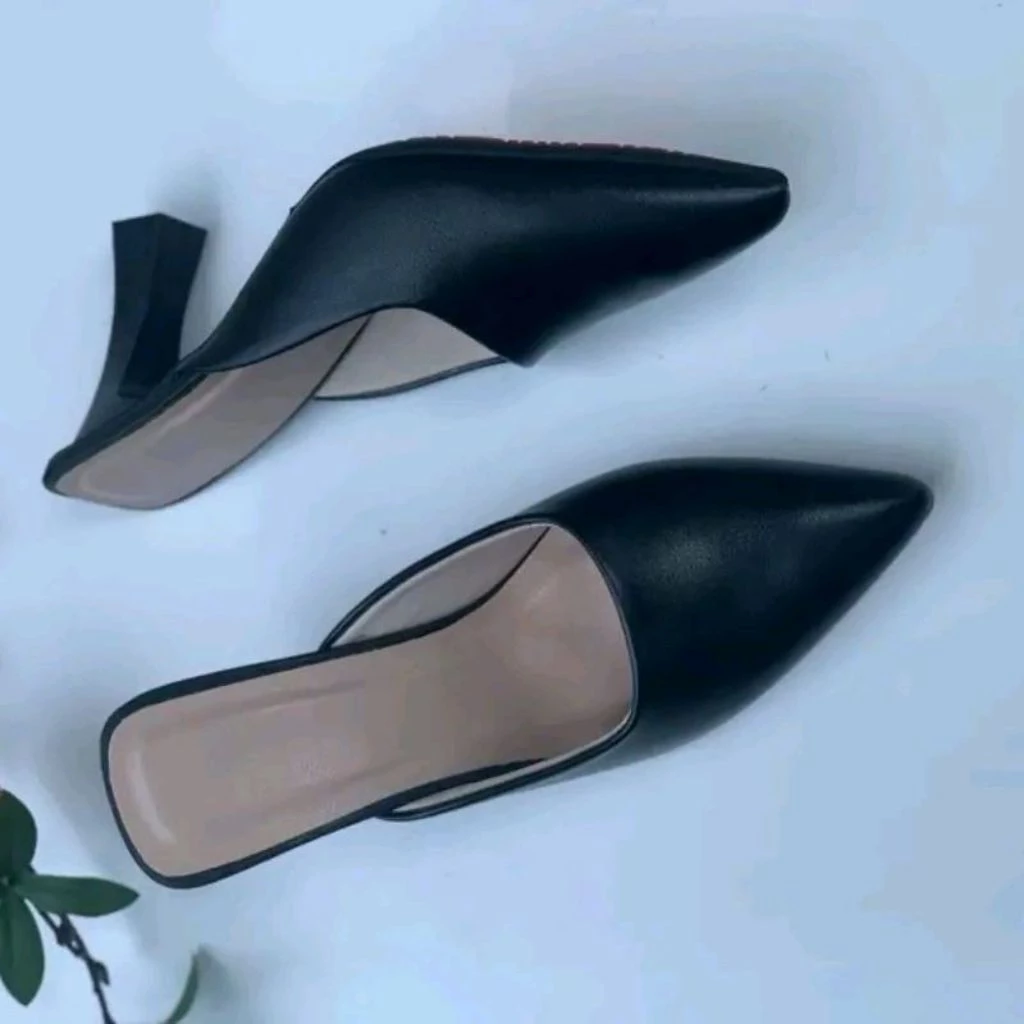 Sục Nữ Cao Gót 5cm & 7cm Mũi Nhọn Da Mềm Tôn Dáng Thoải Mái