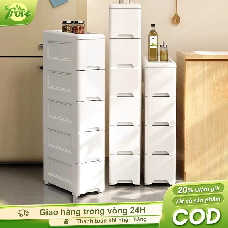 Tủ Nhựa 7 Tầng Hẹp Có Bánh Xe - Giải Pháp Lưu Trữ Thông Minh Cho Không Gian Nhỏ