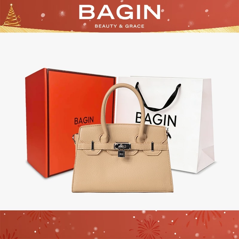 Túi Xách Da Mềm Bagin Thời Trang Công Sở, Tặng Dây Đeo Đa Phong Cách