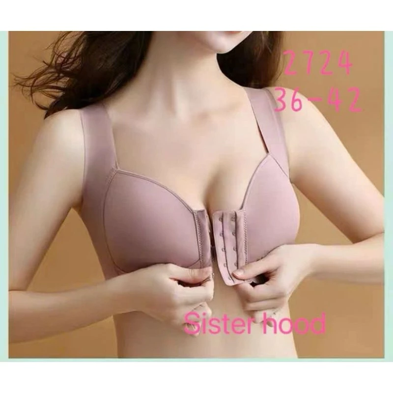 Áo Lót Bigsize Không Gọng Nâng Đẩy Che Mỡ Lưng Nách, Cài Trước Tiện Dụng