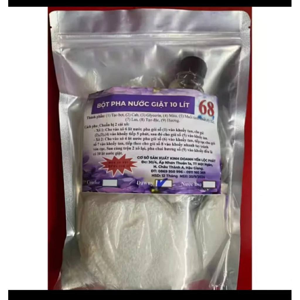 Bộ Kit Pha Nước Giặt CompHo 2 Trong 1 - Giặt Máy & Tay, Thơm Lâu 72h