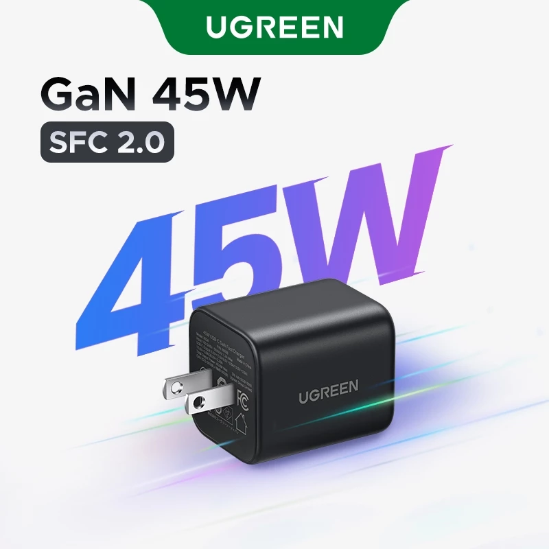 Bộ Sạc GaN 45W UGREEN Nexode Mini - Sạc Siêu Nhanh Cho Samsung S24 Ultra, iPhone 15 Pro