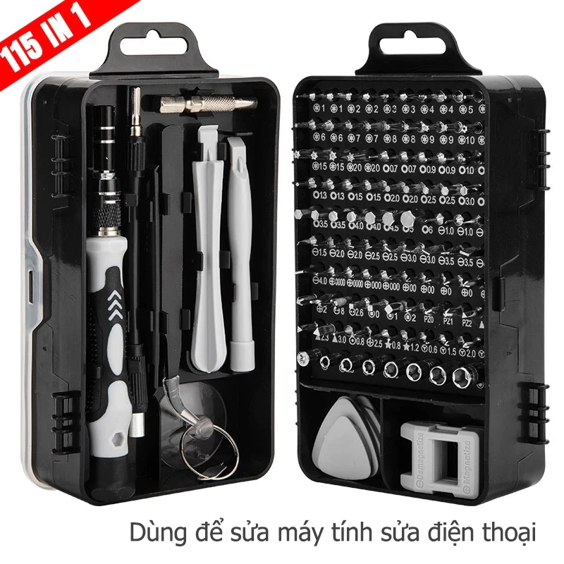 Bộ Tua Vít 115 Chi Tiết Sửa Điện Thoại, Máy Tính, Đồng Hồ Chuyên Nghiệp