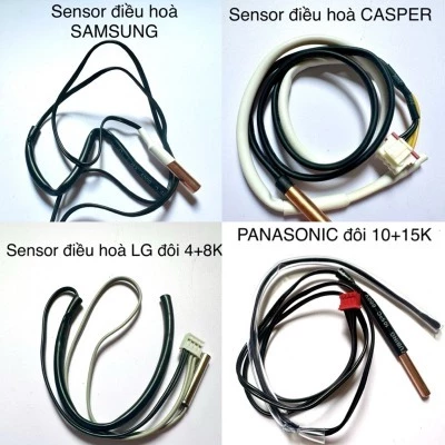 Cảm Biến Nhiệt Đầu Nhựa, Đầu Đồng 5K-200K - Sensor Máy Lạnh Chính Hãng, Độ Bền Cao