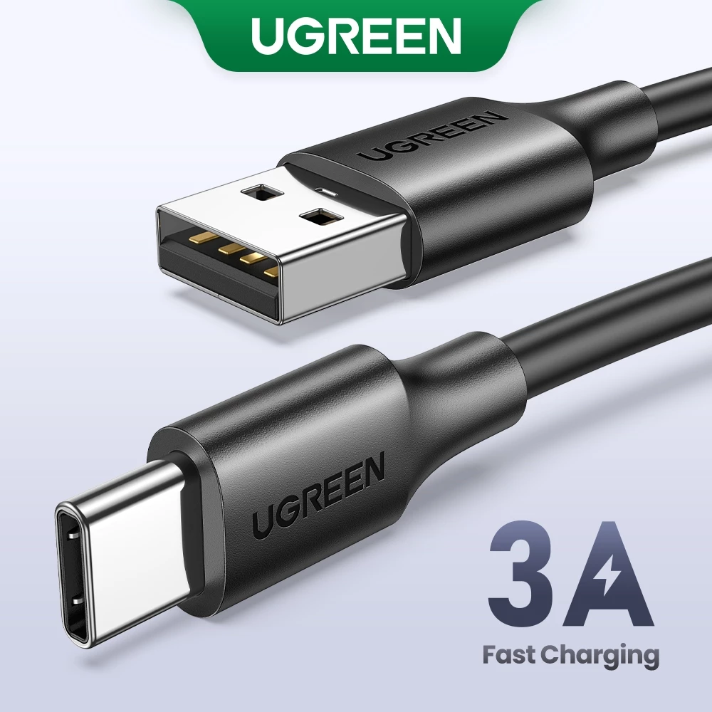 Cáp Sạc Nhanh UGREEN 18W Type-C 3A - Chuẩn Chính Hãng, Sạc Cực Nhanh Cho Samsung, Xiaomi, OnePlus