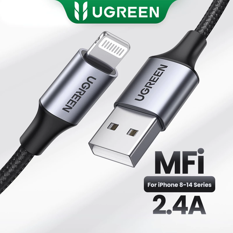 Cáp Sạc Nhanh UGREEN Chứng Nhận MFi Cho iPhone 12-14, iPad - An Toàn, Bền Bỉ
