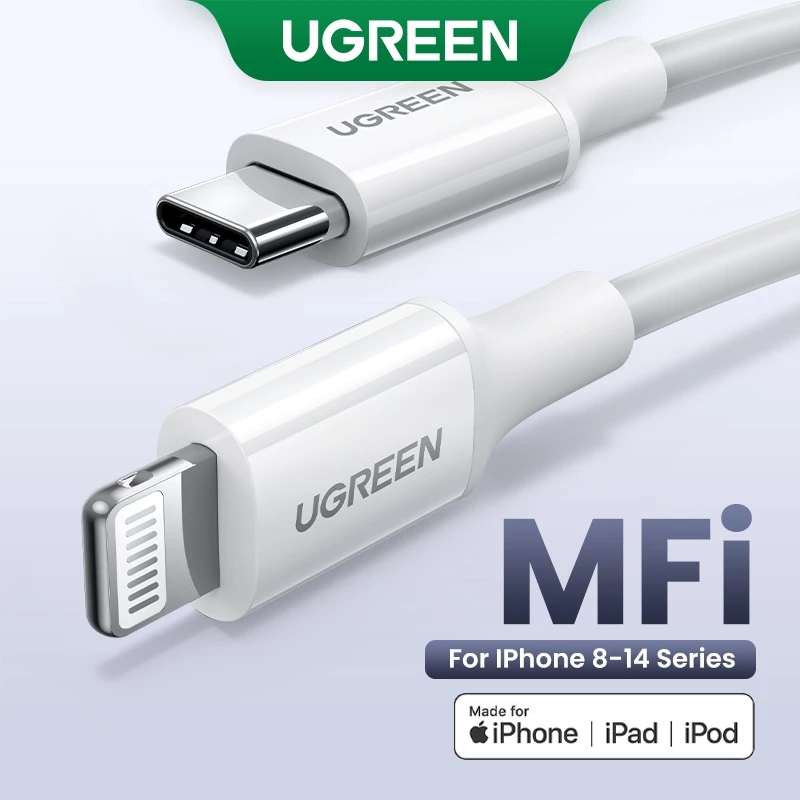 Cáp Sạc Nhanh UGREEN MFi USB-C to Lightning Chính Hãng Cho iPhone iPad