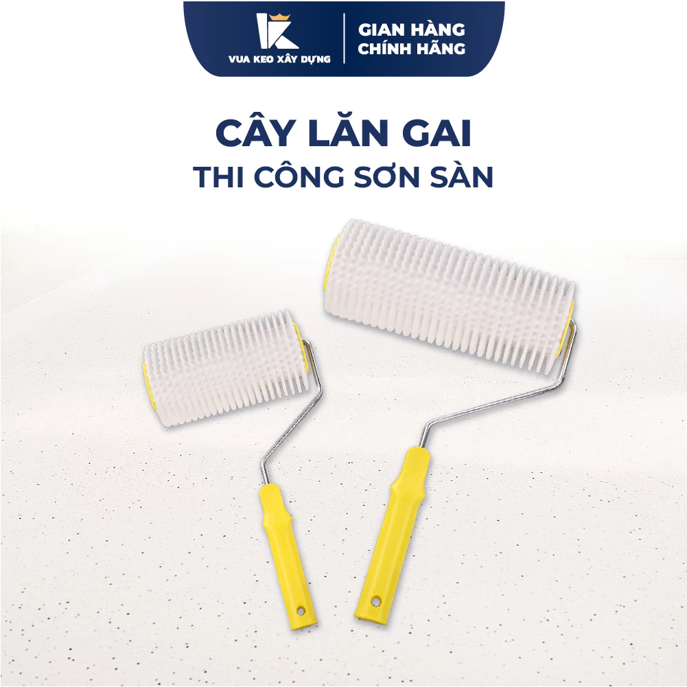 Cọ Lăn Gai Khử Bọt Khí 150mm & 220mm - Dụng Cụ San Phẳng Sàn Epoxy Chuyên Nghiệp